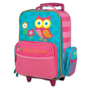 Personalized Embroidered Owl Rolling Luggage by Gifts For You Now