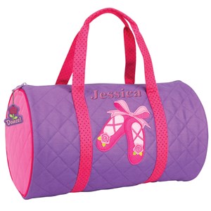 Personalized Embroidered Quilted Ballet Duffel Bag by Gifts For You Now