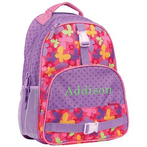 Image of Embroidered Girls Butterfly Backpack