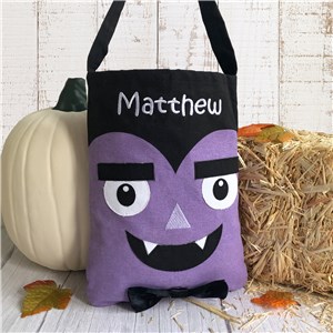 Personalized Embroidered Vampire Trick or Treat Bag by Gifts For You Now