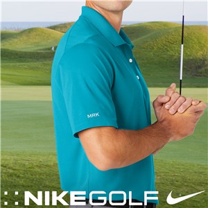 Personalized Embroidered Tidal Blue Nike Polo Shirt 2.0 - Tidal Blue - 2XL (Size Adult 48.5-53.5) by Gifts For You Now