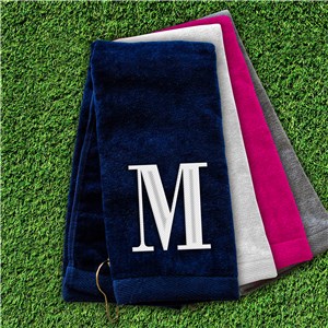 Personalized Embroidered Initial Golf Towel by Gifts For You Now