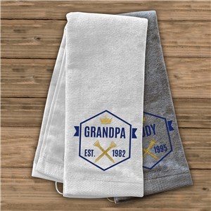 Personalized Grandpa Golf Towel by Gifts For You Now