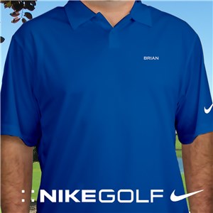 Personalized Embroidered Name Nike Dri-FIT Photo Blue Golf Polo - Photo Blue Polo - Medium (Size Adult 38-41) by Gifts For You Now