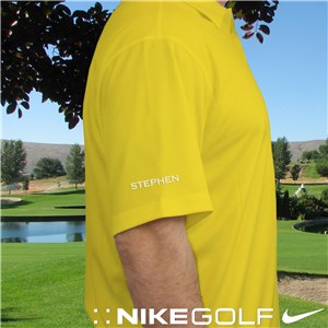 Personalized Embroidered Nike Dri-FIT Yellow Polo - Yellow Polo - Large (Size Adult 41-44) by Gifts For You Now