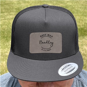 Personalized Wedding Party Trucker Hat with Patch by Gifts For You Now