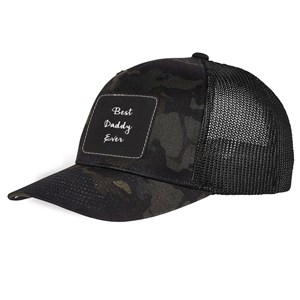 Personalized Any Message Camo Trucker Hat with Patch by Gifts For You Now