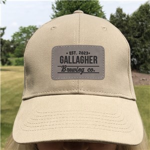 Personalized Established Brewing Baseball Hat with Patch by Gifts For You Now
