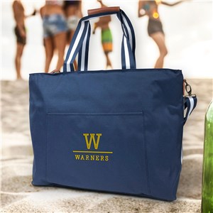 Personalized Embroidered Initial & Name Cooler Tote by Gifts For You Now
