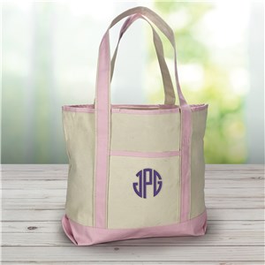 Personalized Monogrammed Canvas Tote Bag by Gifts For You Now