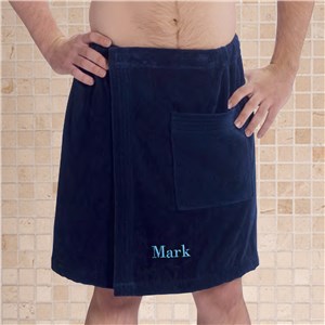 Personalized Embroidered Men's Bath Wrap by Gifts For You Now
