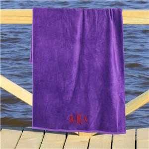 Personalized Monogram Beach Towel by Gifts For You Now