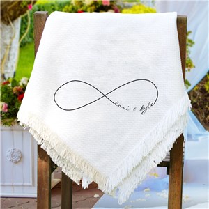 Personalized Embroidered Couples Throw by Gifts For You Now