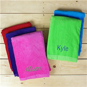 Personalized Any Name Beach Towel by Gifts For You Now