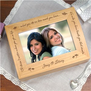 Personalized Who You Have Beside You Photo Keepsake Box by Gifts For You Now
