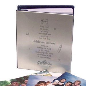 Personalized Tiny Soul New Baby Silver Album by Gifts For You Now