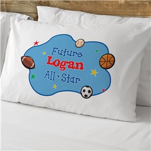 Personalized Sports Pillowcase for Baby by Gifts For You Now