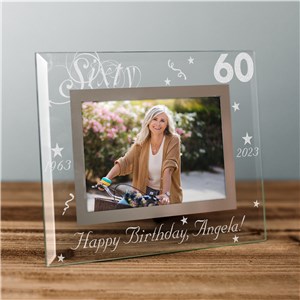 Personalized Engraved 60th Birthday Frame by Gifts For You Now
