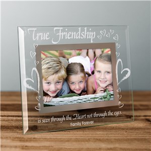 True Friends Personalized Glass Picture Frame by Gifts For You Now