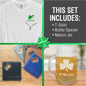Personalized Shamrock Gift Set by Gifts For You Now