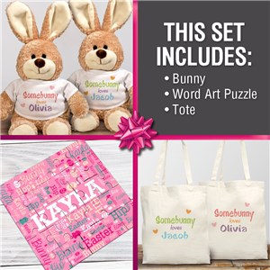 Personalized Somebunny Loves Me Gift Set by Gifts For You Now