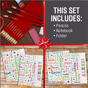 Personalized School Supplies Gift Set by Gifts For You Now