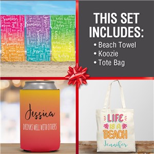 Personalized Beach Gift Set by Gifts For You Now