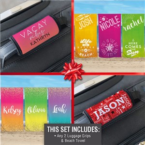 Personalized Beach Vacation Gift Set by Gifts For You Now