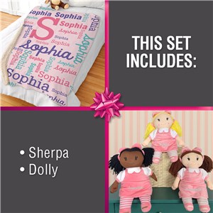 Personalized Girl Plush Gift Set by Gifts For You Now