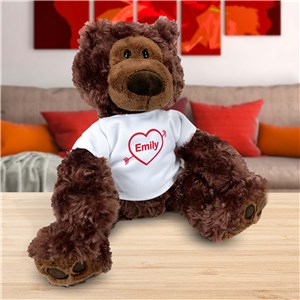 Personalized Heart and Arrow Philbin Bear by Gifts For You Now
