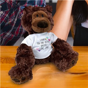 Personalized Custom Message with Hearts Philbin Bear by Gifts For You Now