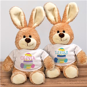 Image of Easter Egg T-Shirt Personalized 20 Inch Stuffed Bunny