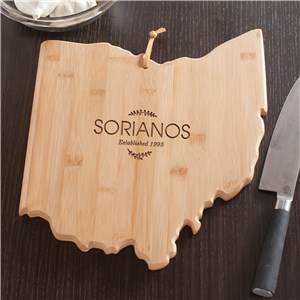 Personalized Family Name Ohio State Cutting Board by Gifts For You Now