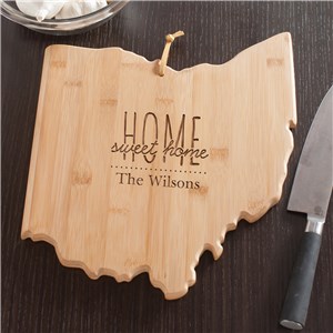 Personalized Home Sweet Home Ohio State Cutting Board by Gifts For You Now