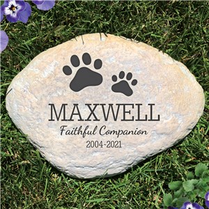 Image of Personalized Pet Memorial Garden Stone