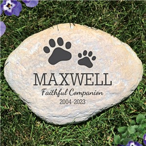 Personalized Pet Memorial Garden Stone by Gifts For You Now