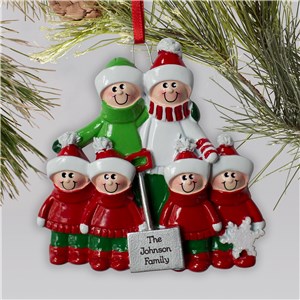 Personalized Engraved Shovel Family Christmas Ornament by Gifts For You Now