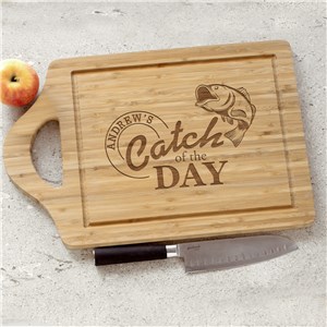 Image of Engraved Catch of the Day Cutting Board