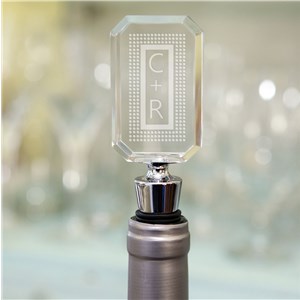Initial Acrylic Personalized Bottle Stopper by Gifts For You Now