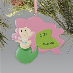 Personalized Mermaid Christmas Ornament by Gifts For You Now