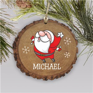 Personalized Santa Wood Holiday Christmas Ornament by Gifts For You Now