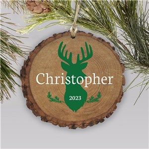 Personalized Deer Barky Holiday Christmas Ornament by Gifts For You Now