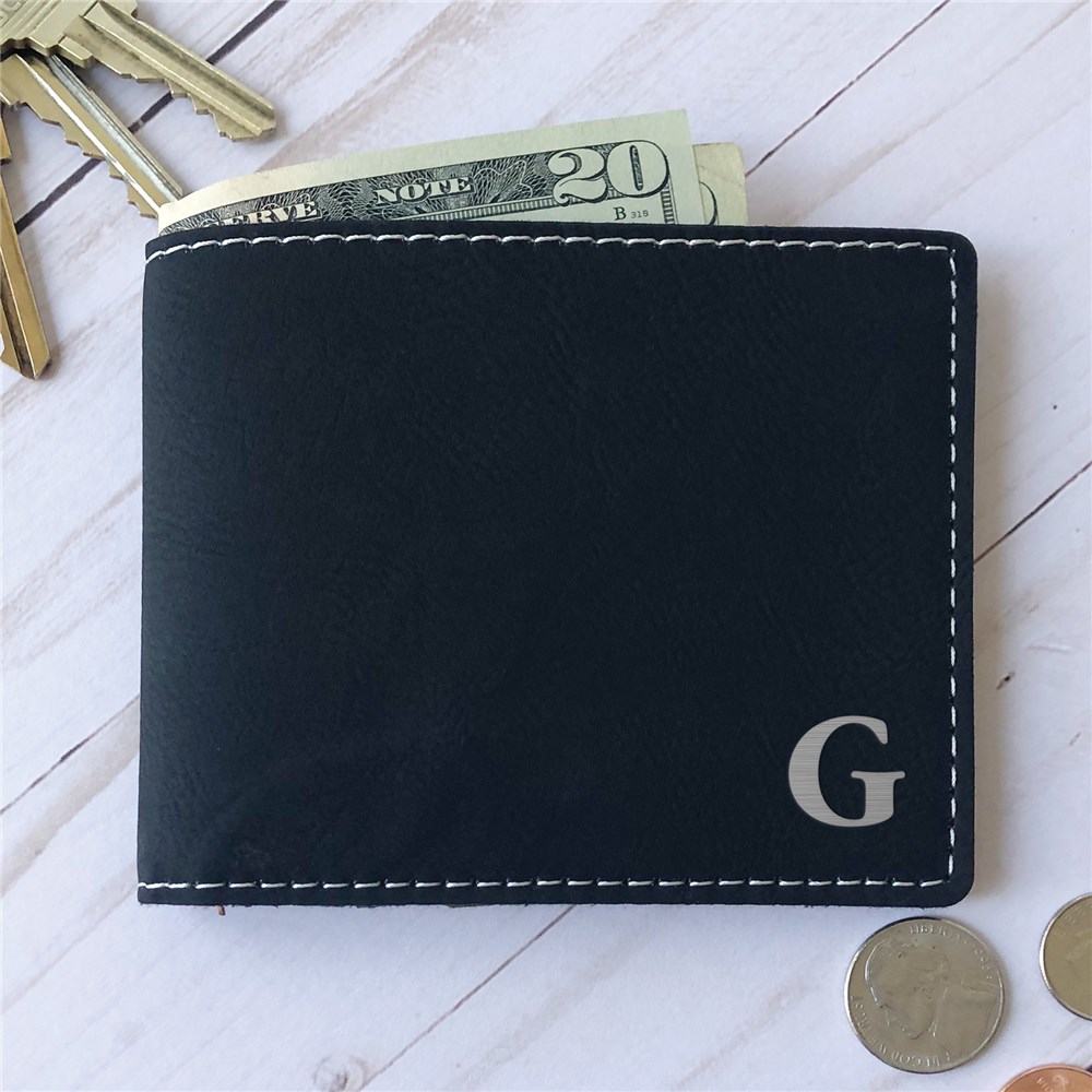 Personalized Initial Leatherette Wallet L14636130X