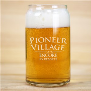 Personalized Engraved Corporate Logo Beer Can Glass by Gifts For You Now