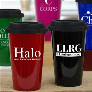 Personalized Engraved Corporate Travel Mug by Gifts For You Now