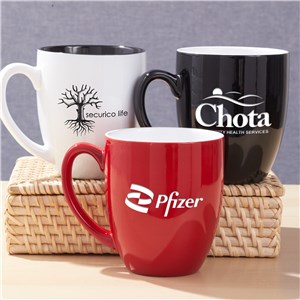 Personalized Engraved Corporate Bistro Mug by Gifts For You Now