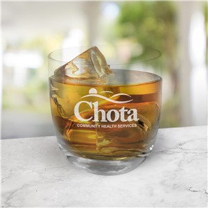 Personalized Engraved Corporate Whiskey Rocks Glass by Gifts For You Now