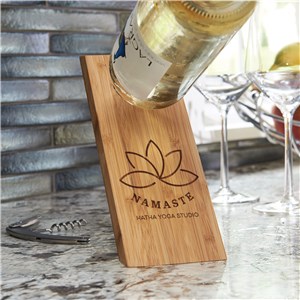 Personalized Engraved Corporate Logo Wine Bottle Balancer by Gifts For You Now