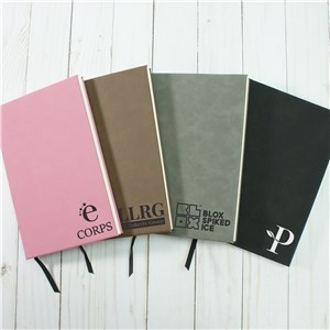 Personalized Engraved Corporate Logo Leather Journal by Gifts For You Now