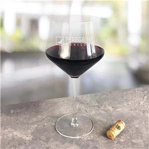 Personalized Engraved Corporate Red Wine Estate Glass by Gifts For You Now